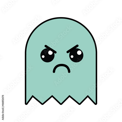 kawaii cute angry videogame character