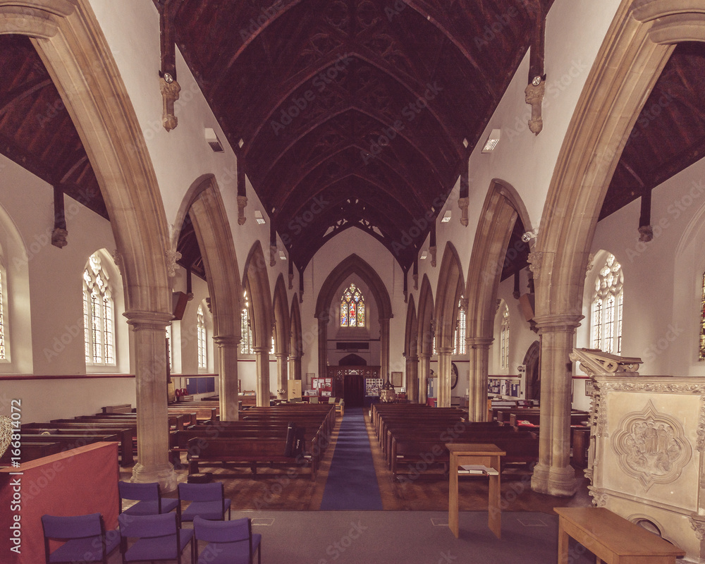 Holy Trinity Stapleton Nave view from Chancel