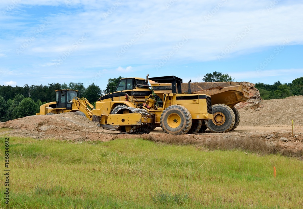 Heavy construction Equipment at site Georgia, USA. Heavy construction Equipment at site Georgia, USA.