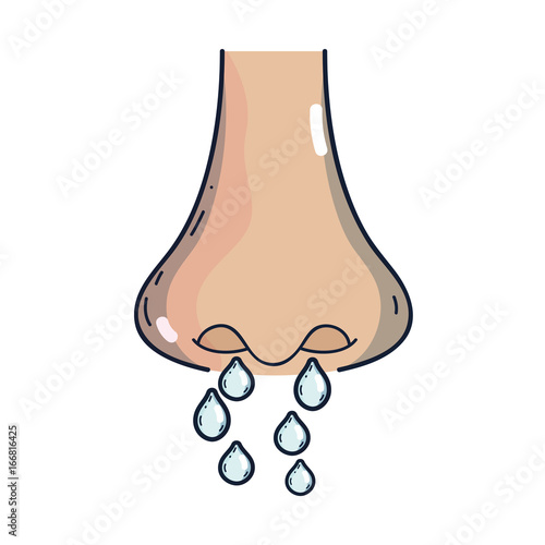 nose with rhinitis allergic sickness virus