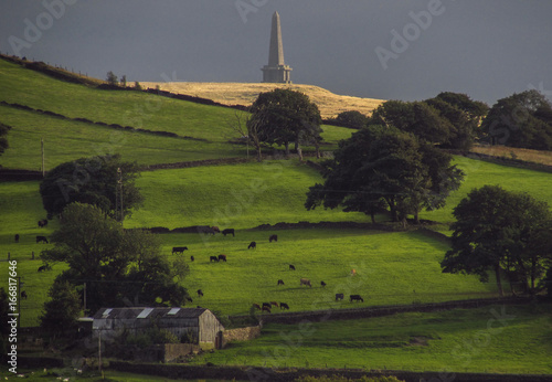 Stoodley Pike, Hebden Bridge, UK photo