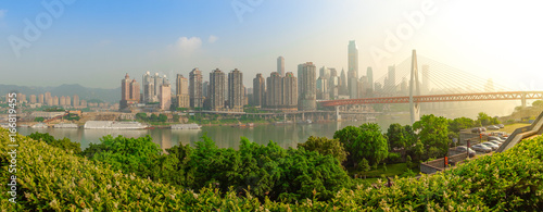 Panoramaskyline von Chongqing, China