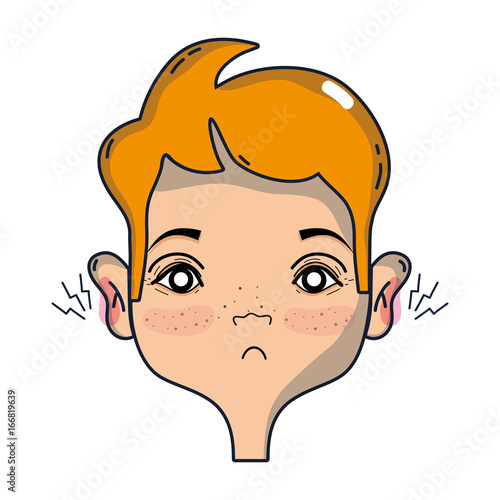 man with otitis earache illness infection