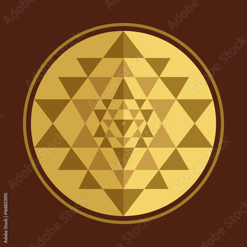 Sri Yantra vector symbol