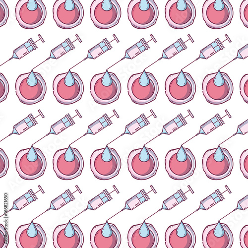 syringe artificial insemination and biology fertilization background