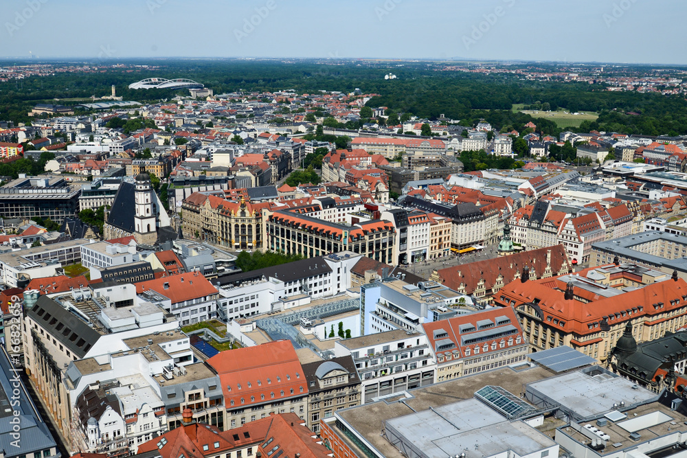 Fototapeta premium Blick über Leipzig