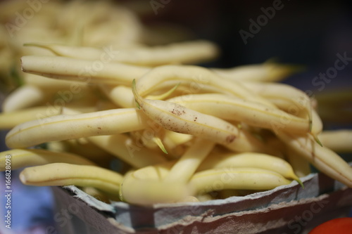 Yellow string beans for sale at the Farmers Market