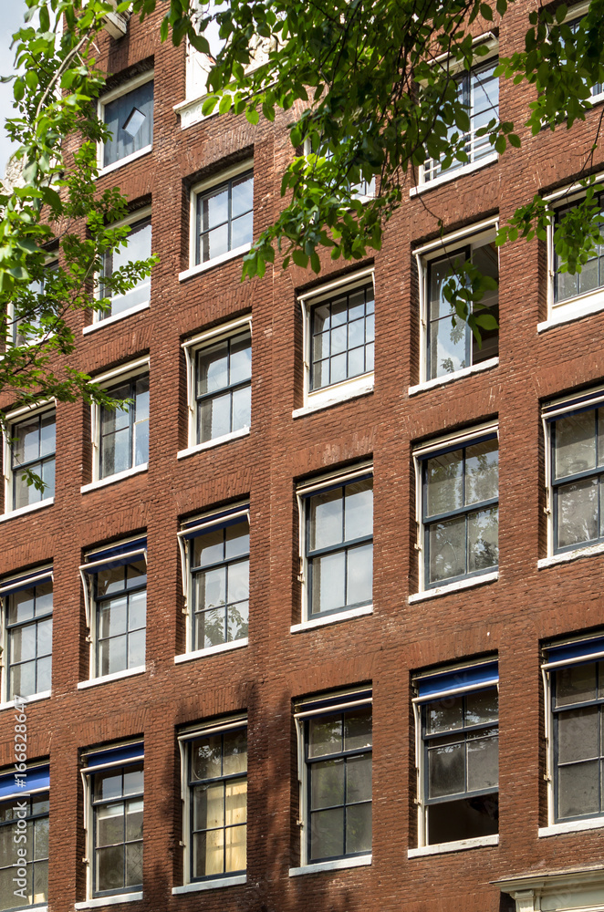 Traditional old buildings in Amsterdam