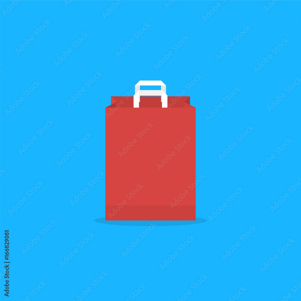 Shopping bag flat design Shopping bag flat design