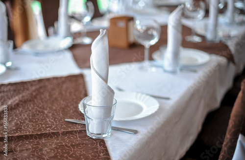 Decoration of the festive table. Elements of decor
