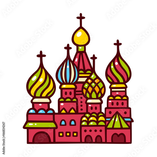 Russia, Moscow Saint Basil cathedral.