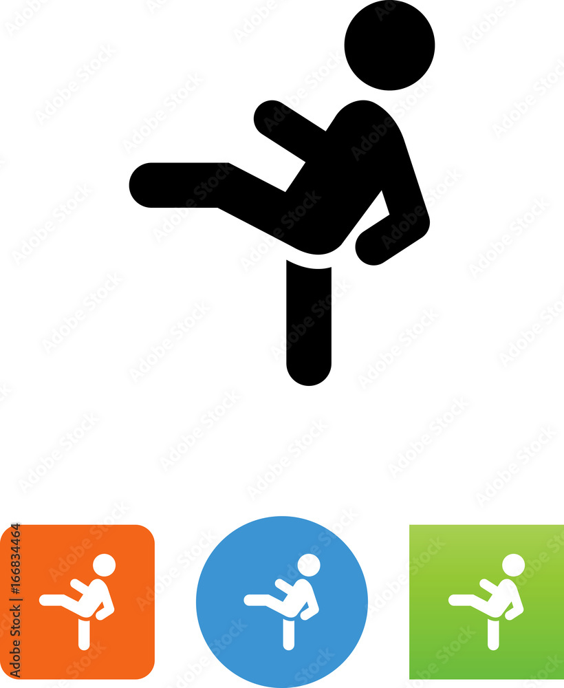 Kick Icon - Illustration Kick Icon - Illustration