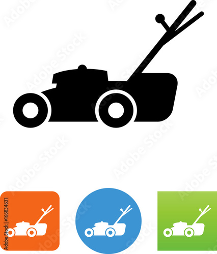 Lawn Mower Icon - Illustration