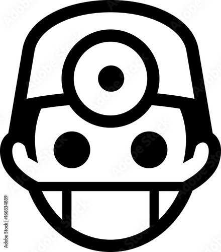 Man Wearing Surgical Mask And Headlamp Icon