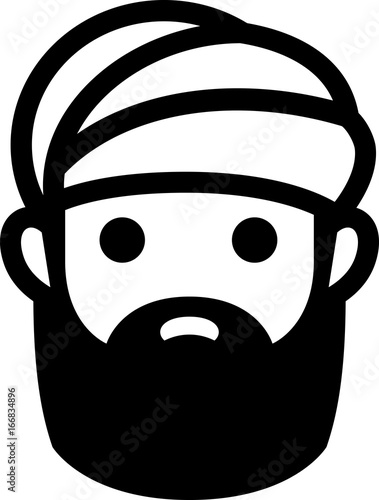 Man Wearing Turban Icon