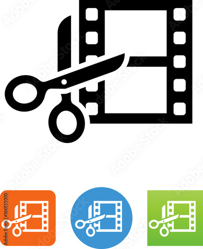 Movie Editing Icon - Illustration