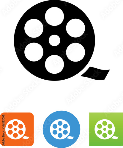 Movie Reel Icon - Illustration