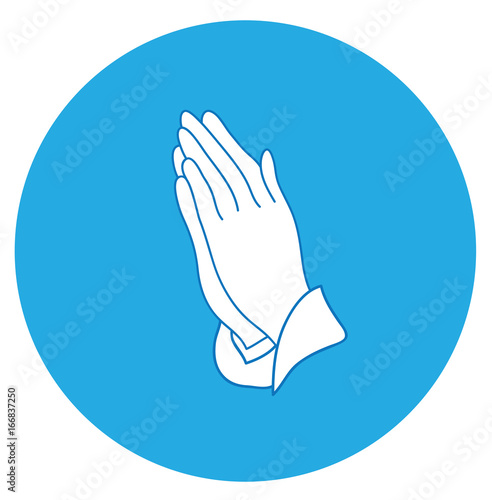 Vector praying hands