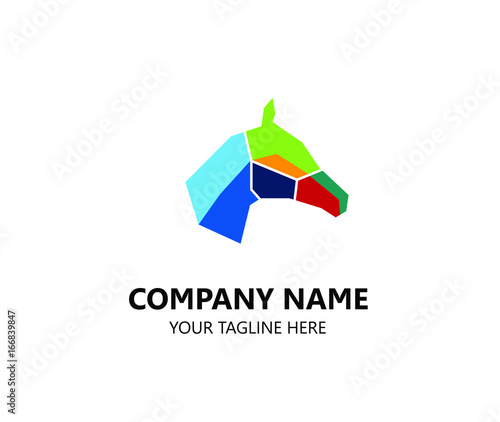 logo horse pop art full color