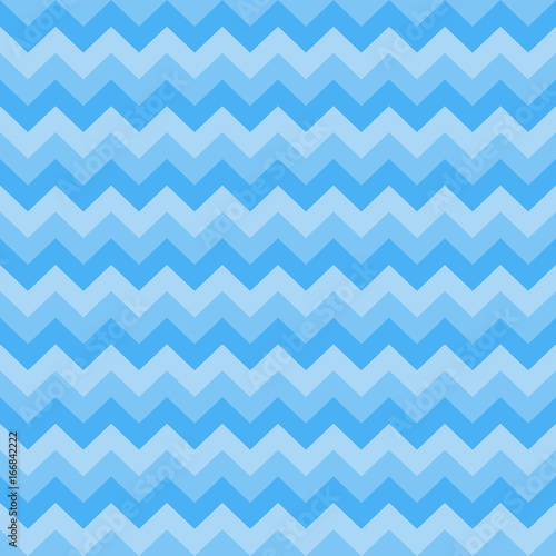 Seamless chevron pattern three blue colors. Vector