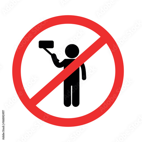 no selfie sign