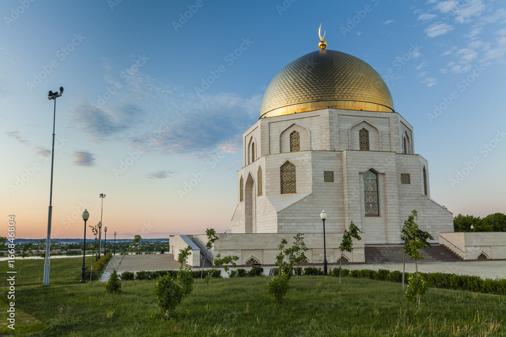 Fototapeta premium The memorial sign The adoption of Islam in the ancient city Bolgar Kazan, Tatarstan, Russia.