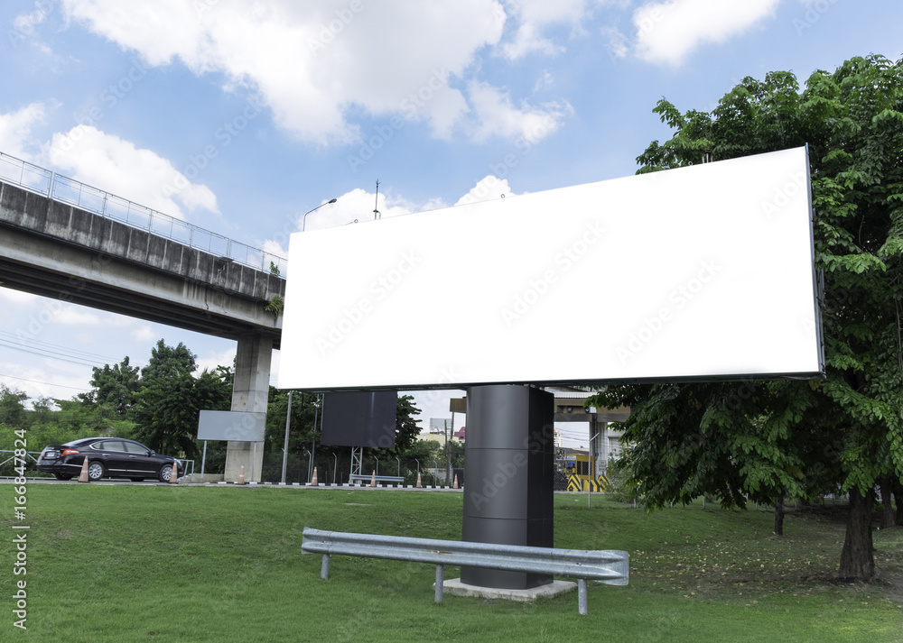 Fototapeta premium billboard blank for outdoor advertising poster.