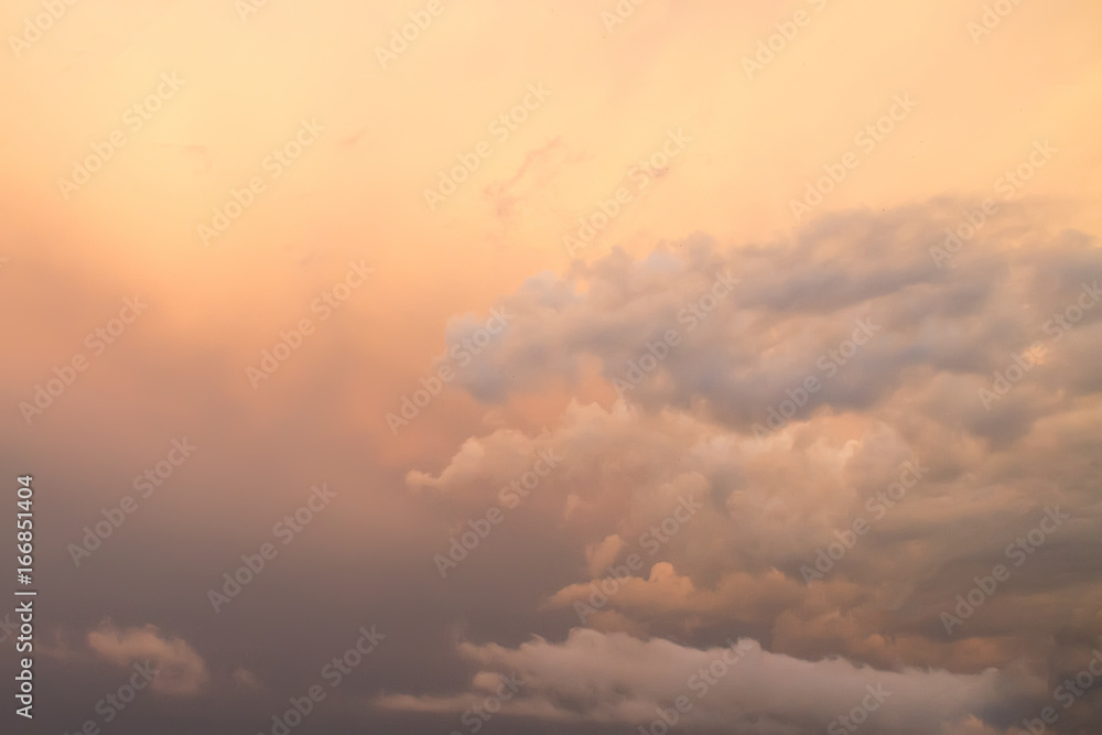 Sunset with clouds