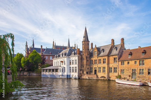 The Rozenhoedkaai canal in Bruges, Belgium © orpheus26