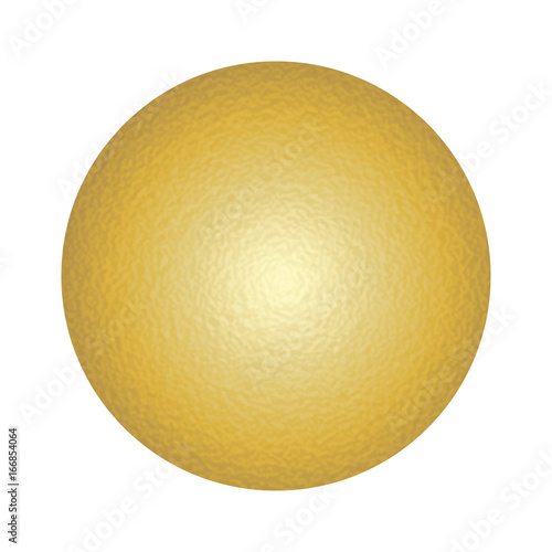 Yellow glowing circle. Vector element for different design