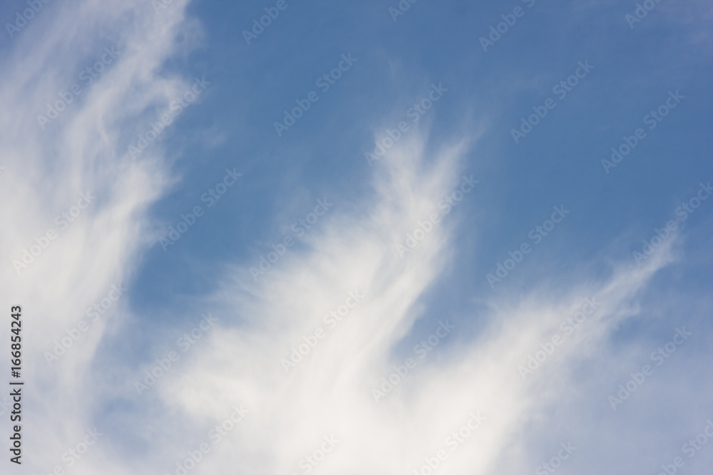 Fototapeta premium sharp edged clouds background blue sky cloudscape 