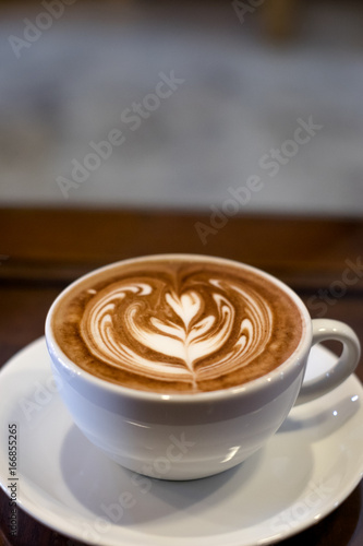Chocolate latte art