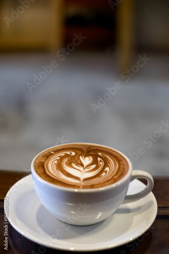 Chocolate latte art