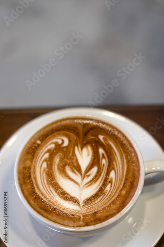 Chocolate latte art