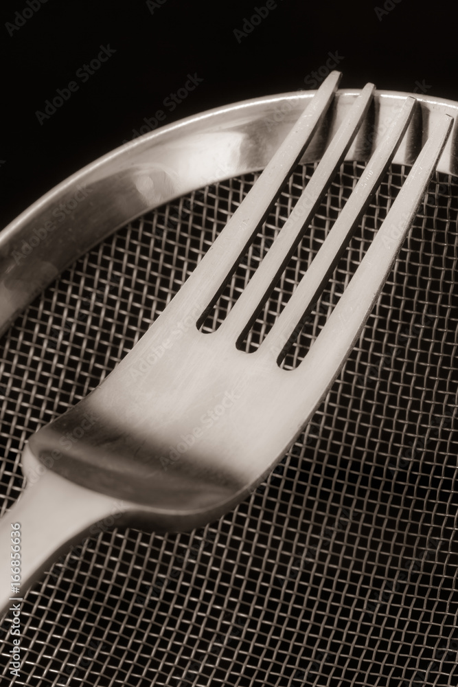Fototapeta premium fork and grid