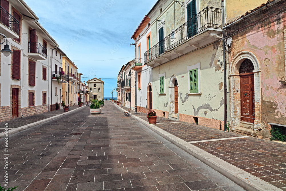 San Vito Chietino, Chieti, Abruzzo, Italy: street in the old town