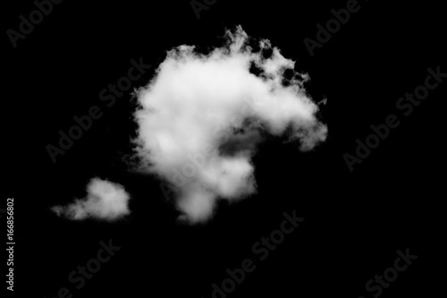 Cloud on black background