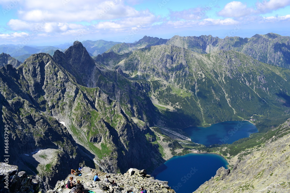 Obraz premium góry Tatry - widok z Rysów