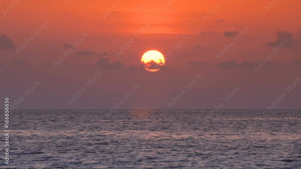View at sunset on maldivian island. Travel destination
View at sunset on maldivian island. Travel destination