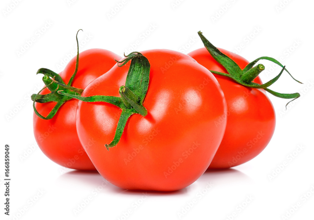 Tomato isolated on the white background Tomato isolated on the white background