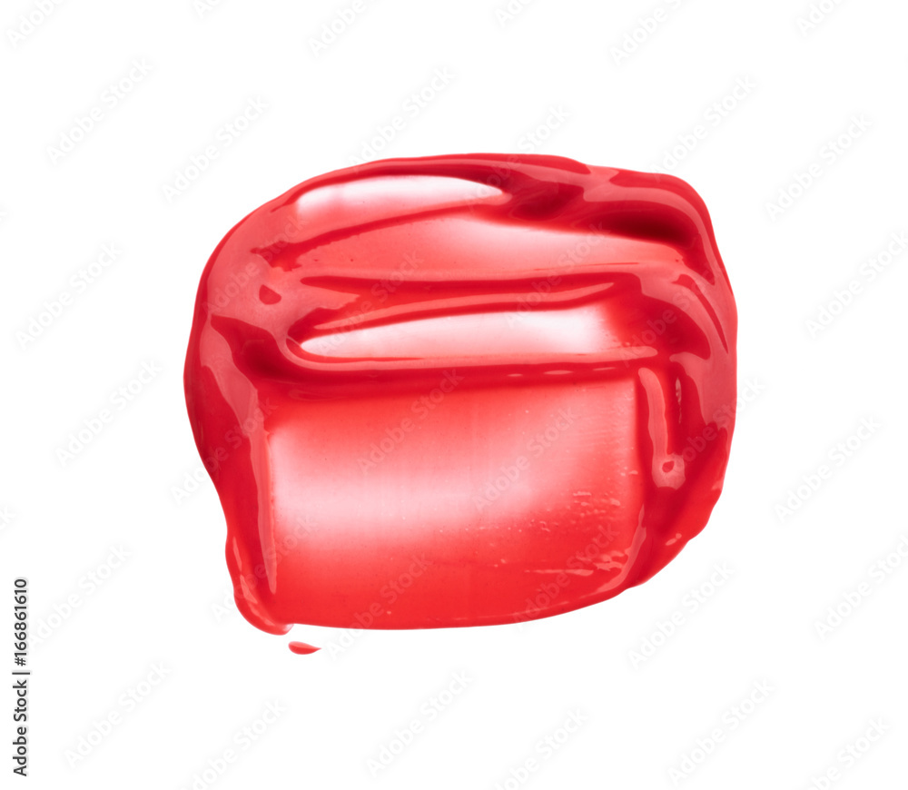 smear paint of cosmetic products