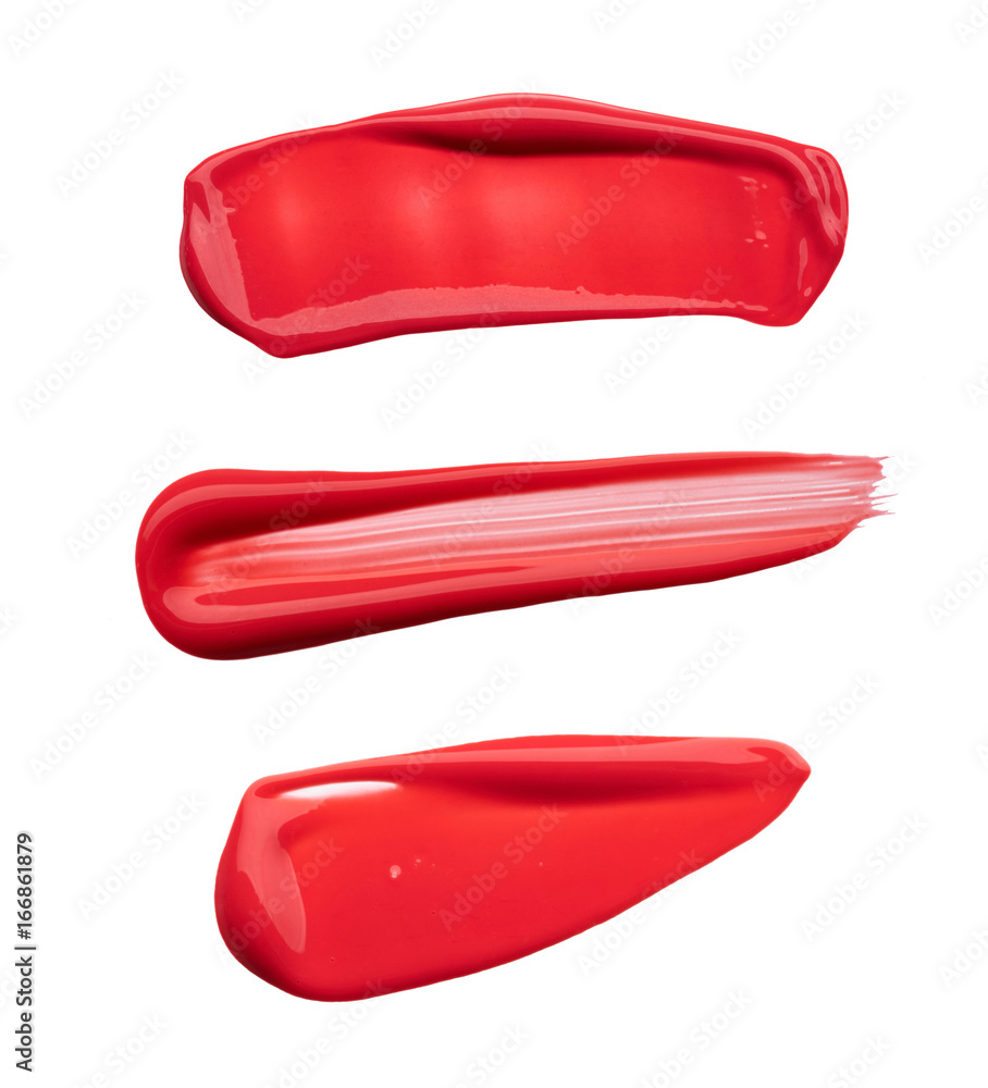 smear paint of cosmetic products smear paint of cosmetic products