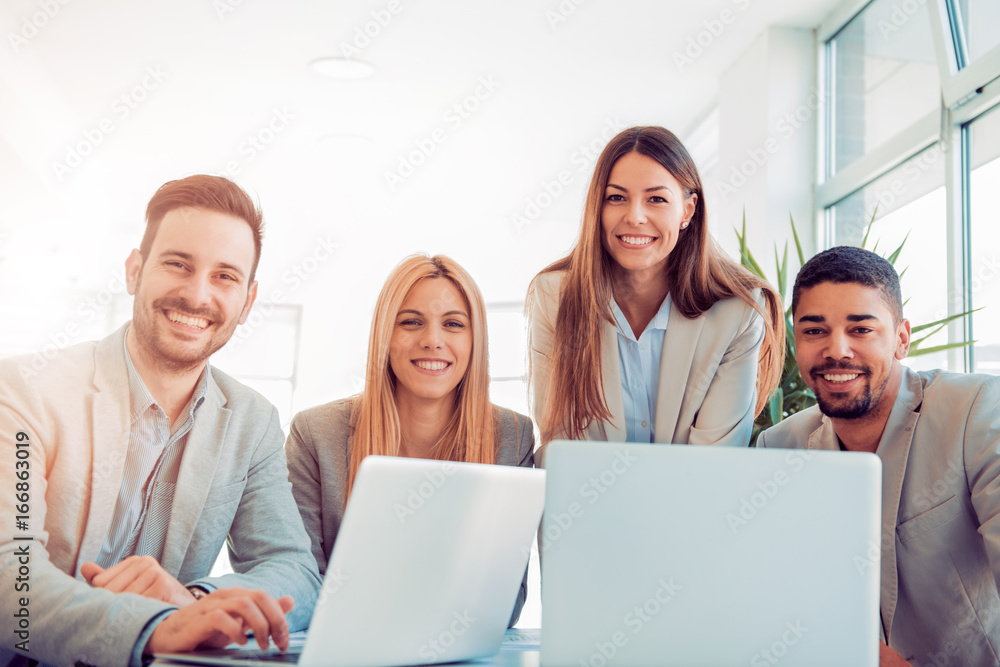 Business people in modern office Business people in modern office