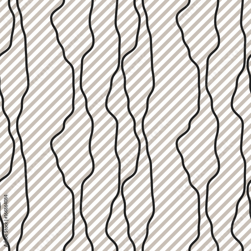 Black fine diagonal rough line pattern black and white. Striped background for wrap paper, textile, apparel or web tiles.