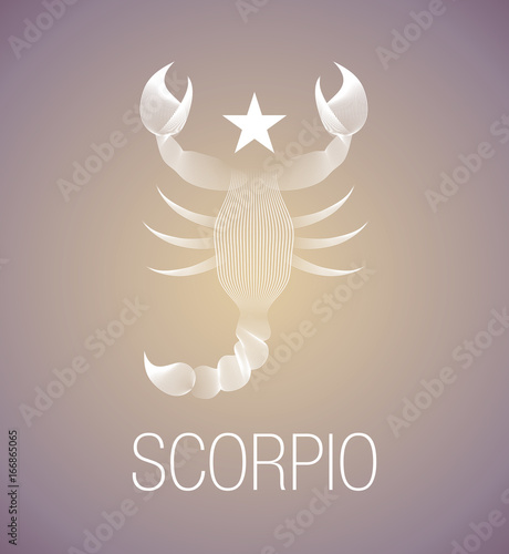 Zodiac Sign. Scorpio. Vector Illustration
