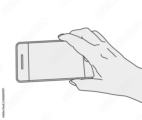 Hand Shooting Phone
