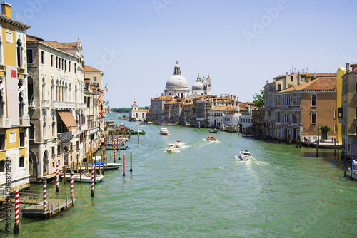 The Grand Canal and the Basilica of Santa Maria della Salute, Venice, Italy © Ms VectorPlus