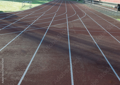 Fototapeta Naklejka Na Ścianę i Meble -  Outdoor athletic running track