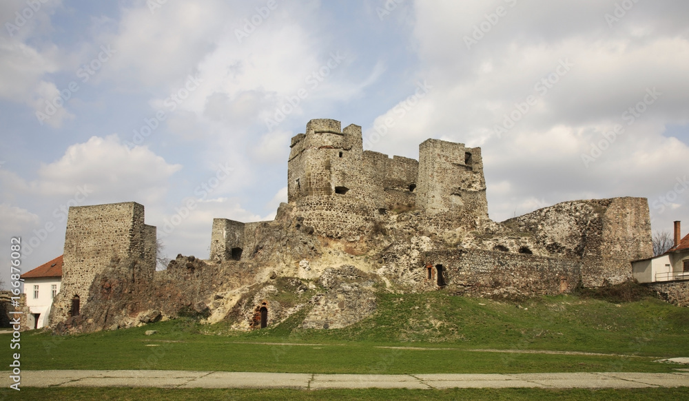 Ruins of castle in Levice. Slovakia