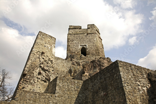 Ruins of castle in Levice. Slovakia photo